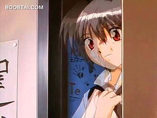 Blonde delicate hentai babe seduced in a hot anime video