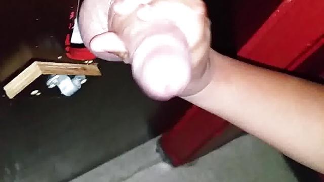 My wife at the glory hole.