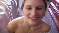 Blowjob from real amateur wife in hot amateur porn 2